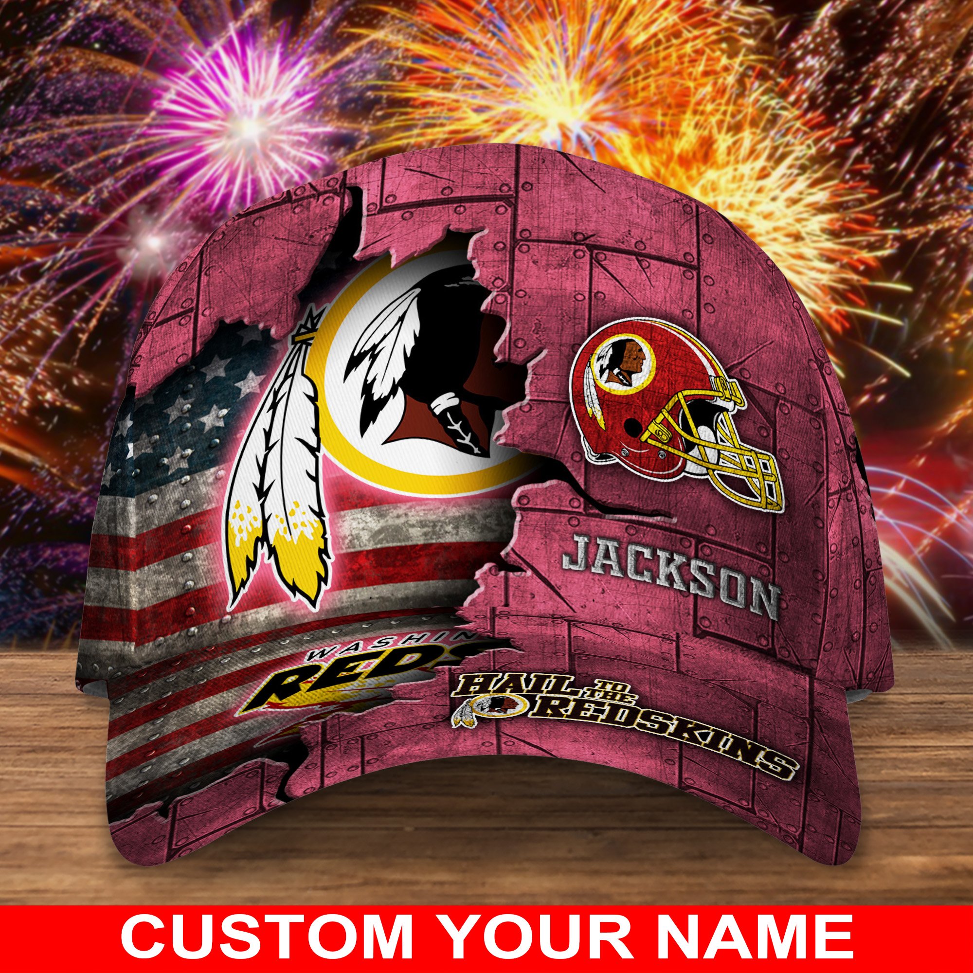 Washington Redskins Custom Cap Go Sports Teams TD30909